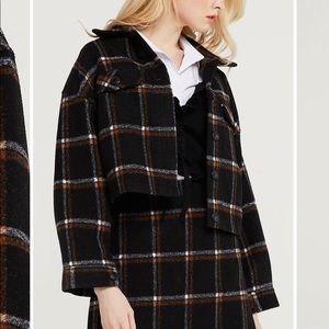 Fiora Earthy Plaid Jacket